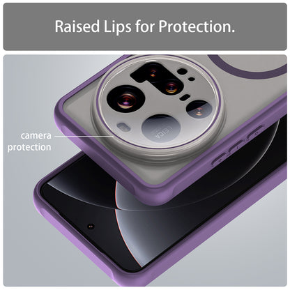 Custodia MagSafe per Xiaomi 15 Ultra, Techsuit, HaloFrost II, Viola