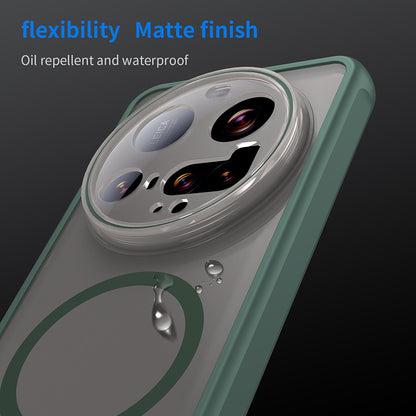 Custodia MagSafe per Xiaomi 15 Ultra, Techsuit, HaloFrost II, Verde