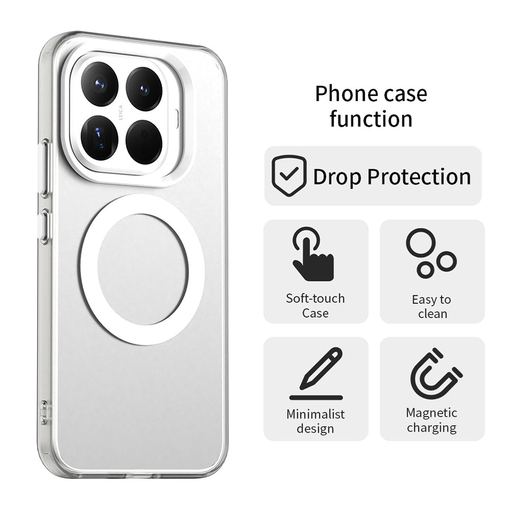 Custodia MagSafe per Xiaomi 15T Pro, Techsuit, CandyCase, Bianca