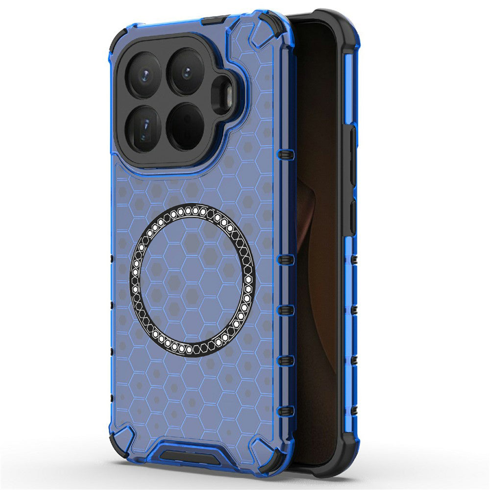 Custodia MagSafe per Xiaomi 15T Pro, Techsuit, HoneyComb Shield, Blu