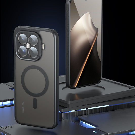 Custodia MagSafe per Xiaomi 15T, Techsuit, PureFrost, Nera Satinata