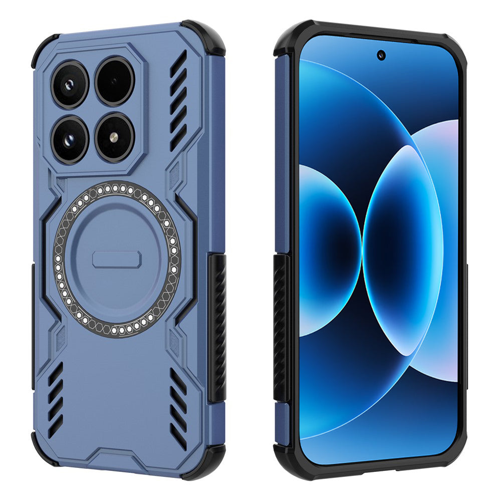 Custodia MagSafe per Xiaomi 17, Techsuit, ArmorMag, Blu