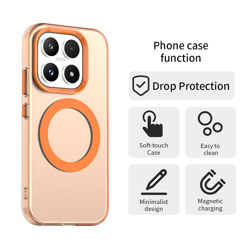 Custodia MagSafe per Xiaomi 17, Techsuit, CandyCase, Arancione