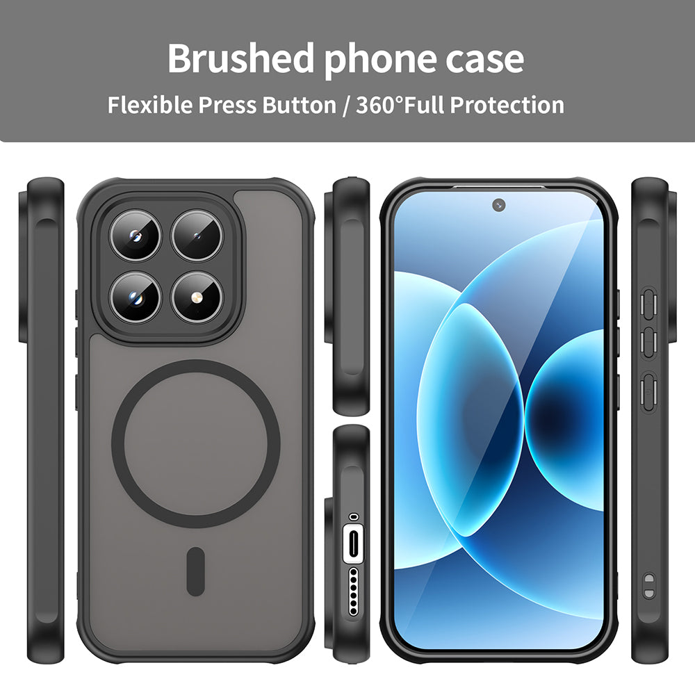 Custodia MagSafe per Xiaomi 17, Techsuit, HaloFrost II, Blu