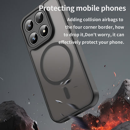 Custodia MagSafe per Xiaomi 17, Techsuit, HaloFrost II, Blu