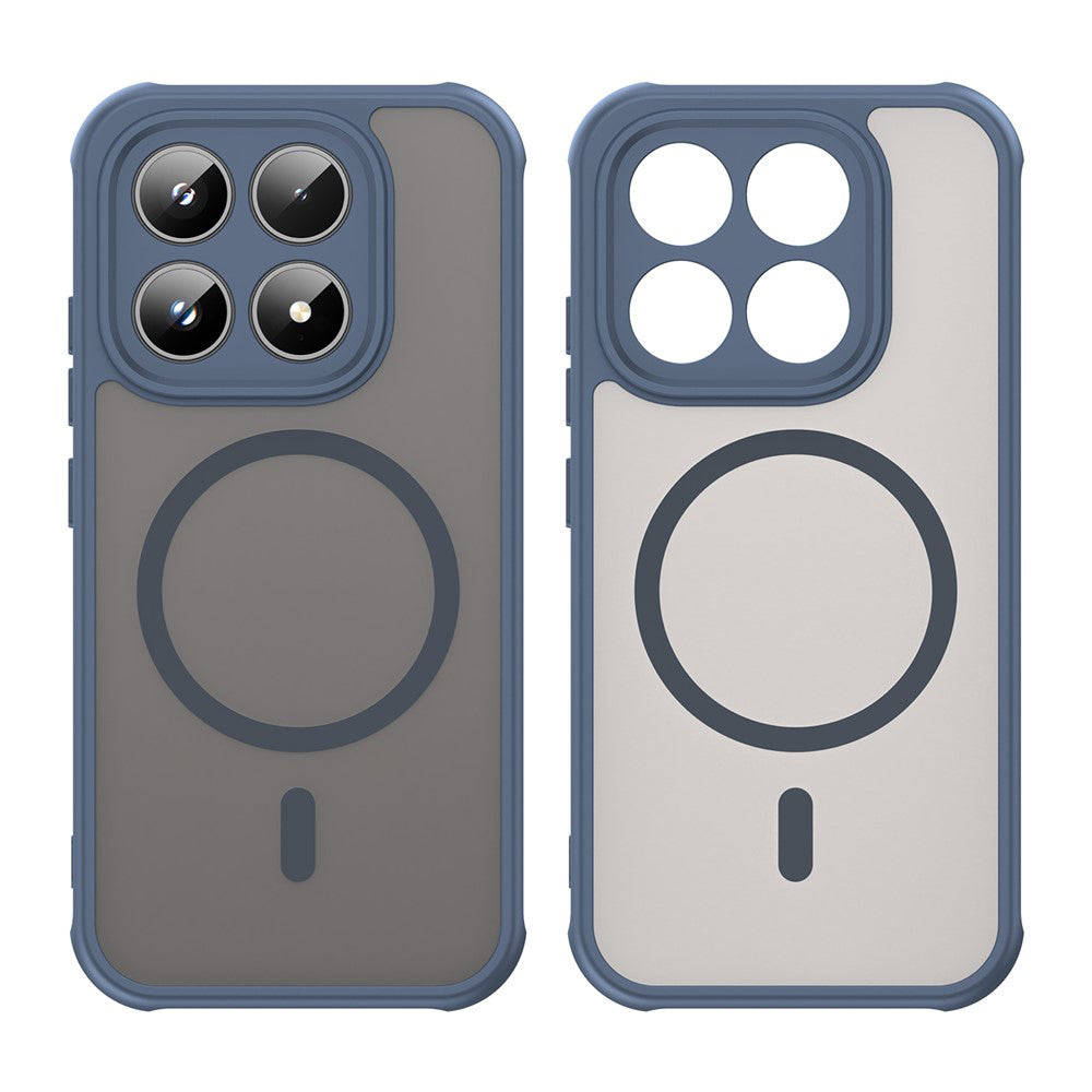 Custodia MagSafe per Xiaomi 17, Techsuit, HaloFrost II, Blu Navy