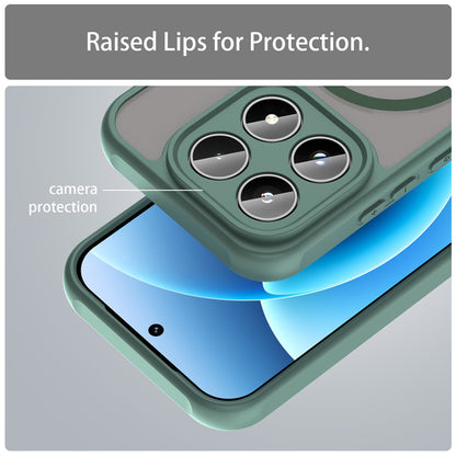 Custodia MagSafe per Xiaomi 17, Techsuit, HaloFrost II, Verde