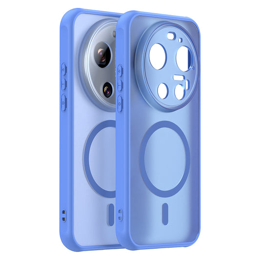 Custodia MagSafe per Xiaomi 17 Ultra, Techsuit, HaloFrost II, Blu
