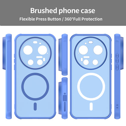 Custodia MagSafe per Xiaomi 17 Ultra, Techsuit, HaloFrost II, Blu