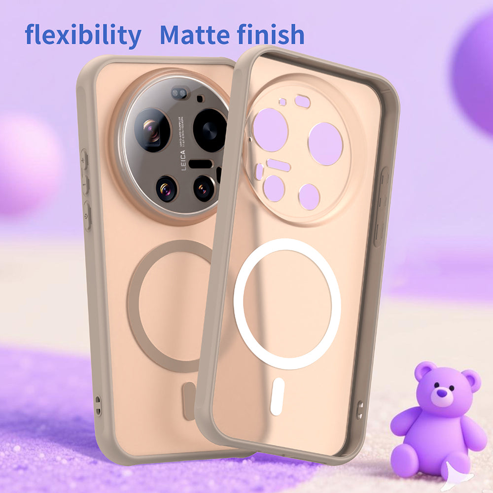Custodia MagSafe per Xiaomi 17 Ultra, Techsuit, HaloFrost II, Dorata