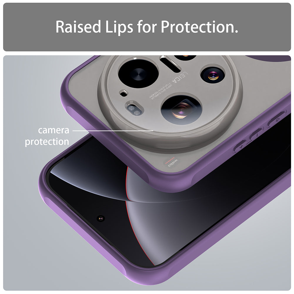 Custodia MagSafe per Xiaomi 17 Ultra, Techsuit, HaloFrost II, Viola