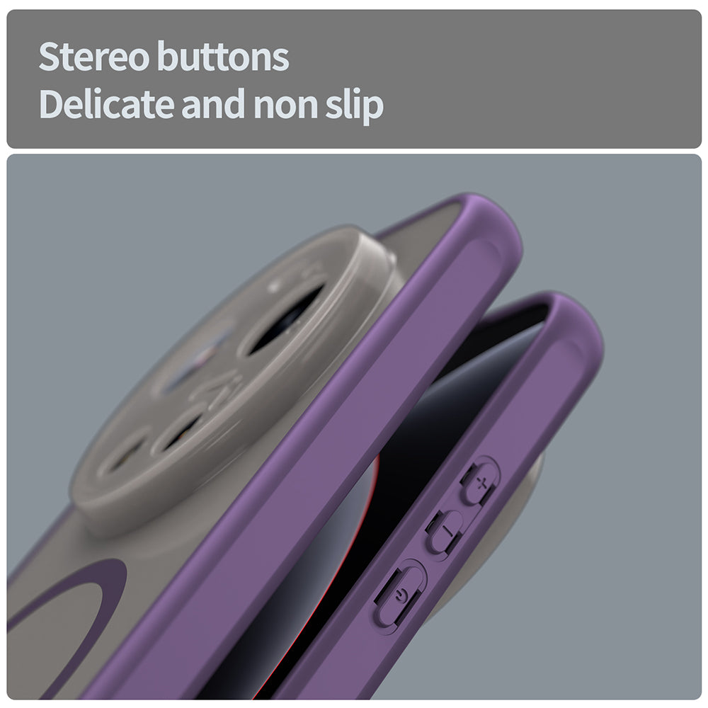Custodia MagSafe per Xiaomi 17 Ultra, Techsuit, HaloFrost II, Viola