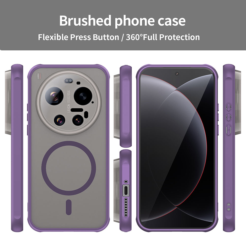 Custodia MagSafe per Xiaomi 17 Ultra, Techsuit, HaloFrost II, Viola