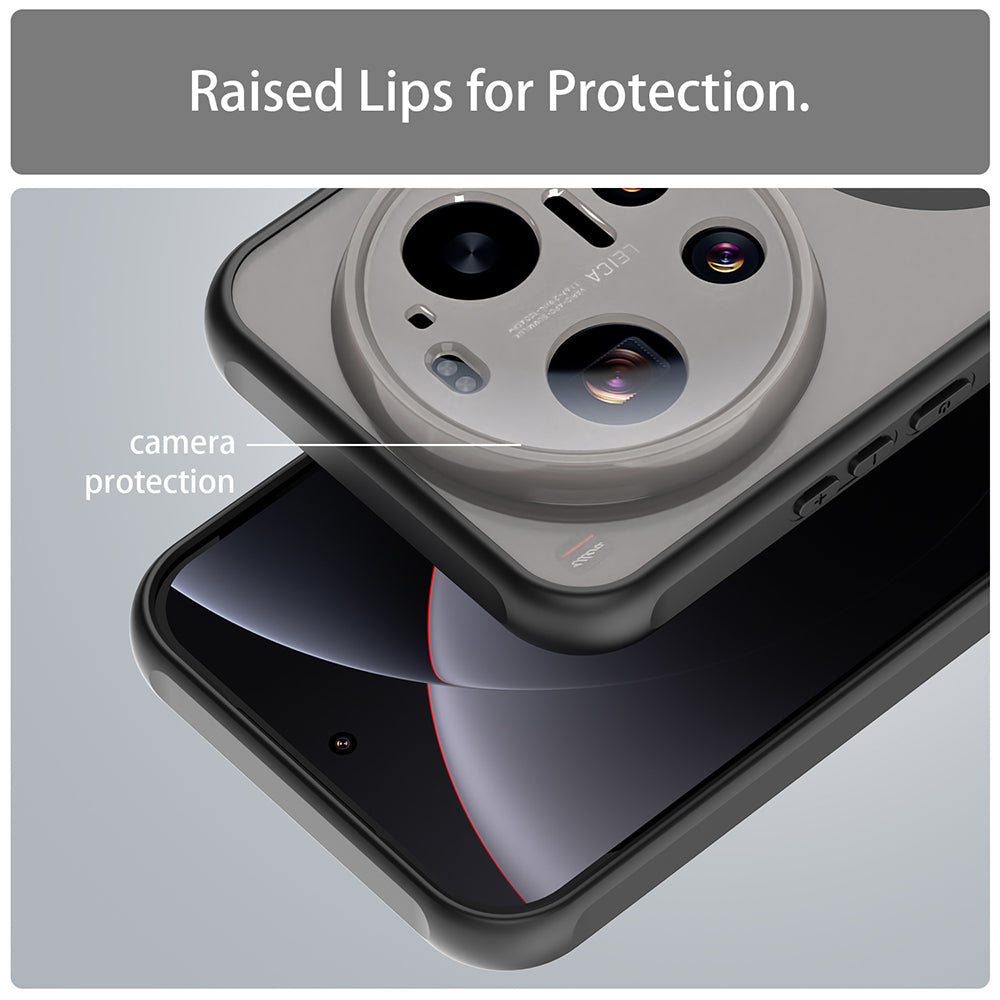 Custodia MagSafe per Xiaomi 17 Ultra, Techsuit, HaloFrost II, Nera
