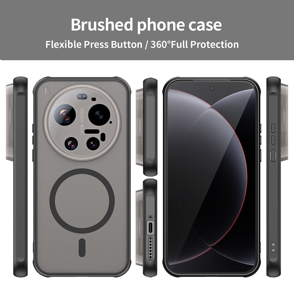 Custodia MagSafe per Xiaomi 17 Ultra, Techsuit, HaloFrost II, Nera