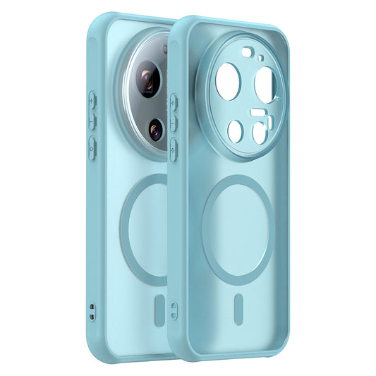 Custodia MagSafe per Xiaomi 17 Ultra, Techsuit, HaloFrost II, Verde Chiaro