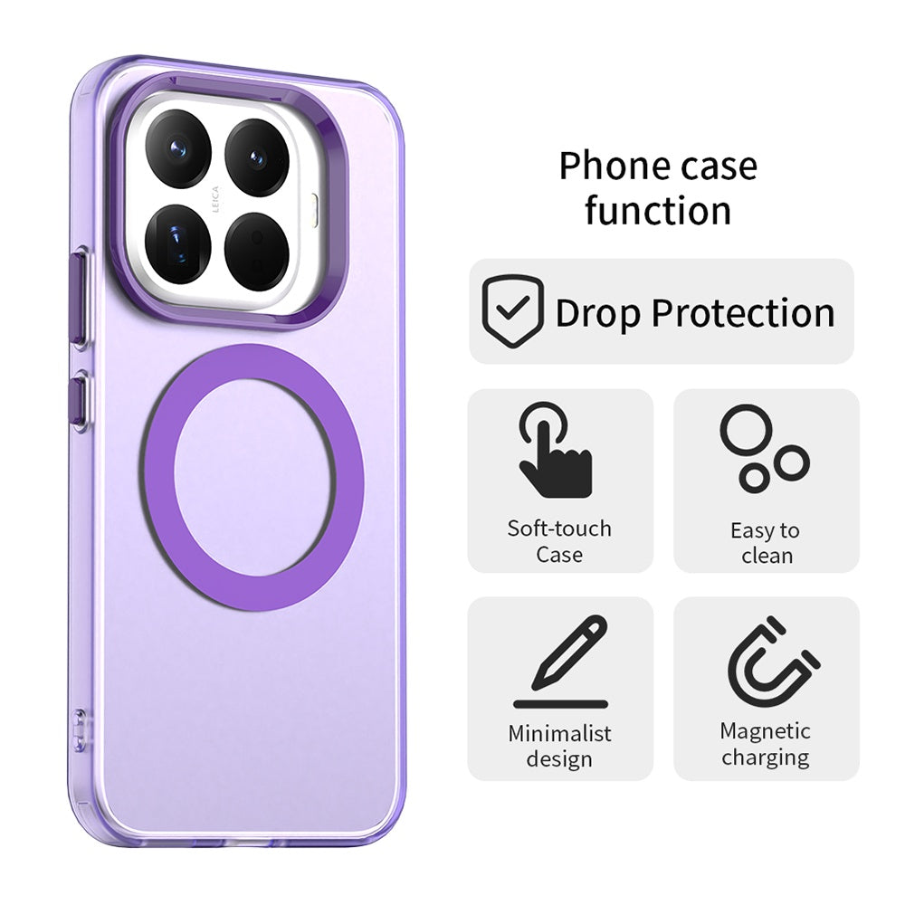 Custodia MagSafe per Xiaomi 17T Pro, Techsuit, CandyCase, Viola