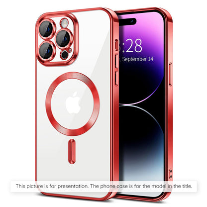 Custodia MagSafe per Xiaomi 17T Pro, Techsuit, Luxury Crystal, Rossa