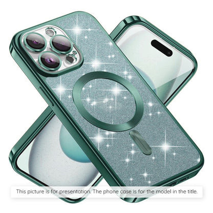 Custodia MagSafe per Xiaomi 17T Pro, Techsuit, Luxury Glitter, Verde Chiaro