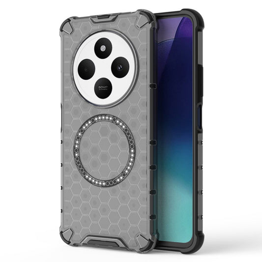 Custodia MagSafe per Xiaomi Poco C75 / Redmi 14C, Techsuit, HoneyComb Shield, Nera
