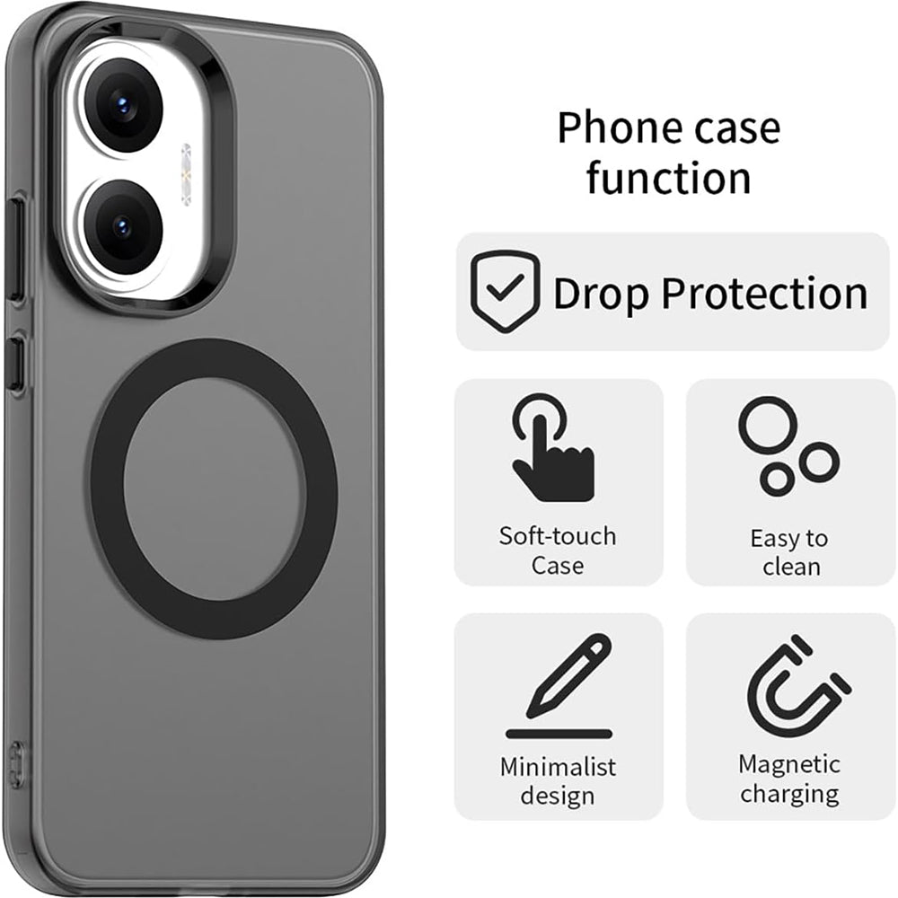 Custodia MagSafe per Xiaomi Poco F7, Techsuit, CandyCase, Nera
