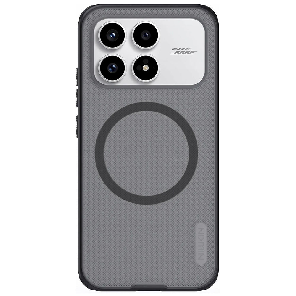 Custodia MagSafe per Xiaomi Poco F8 Pro, Nillkin, Super Shield Pro, Nera Trasparente Satinata
