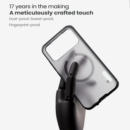 MagSafe Case for Xiaomi Poco F8 Ultra, Nillkin, Super Shield Pro, Black Satin Transparent