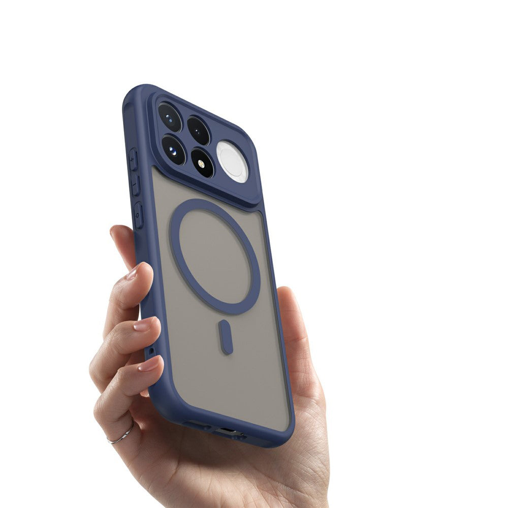Cover MagSafe per Xiaomi Poco F9 Pro, Techsuit, HaloFrost II, blu navy