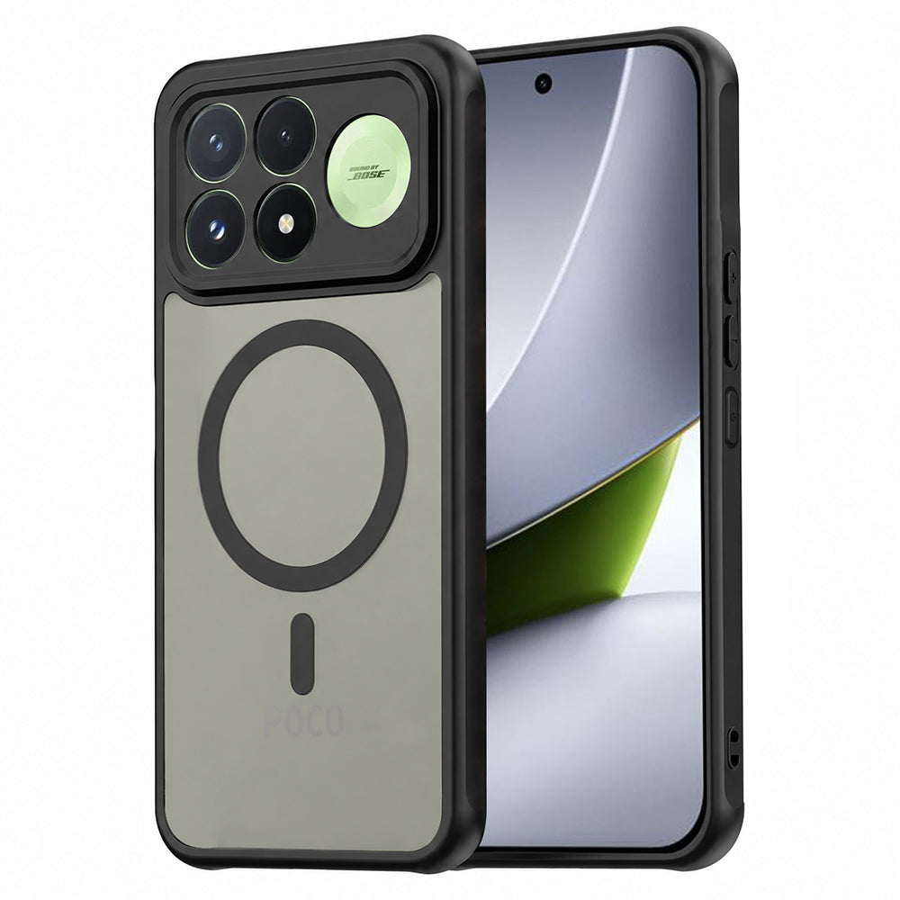 Cover MagSafe per Xiaomi Poco F9 Pro, Techsuit, HaloFrost II, nera