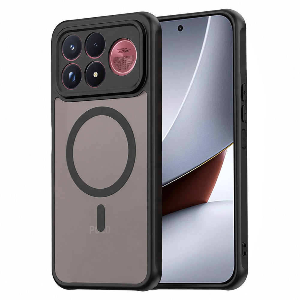 Custodia MagSafe per Xiaomi Poco F9 Ultra, Techsuit, HaloFrost II, nera