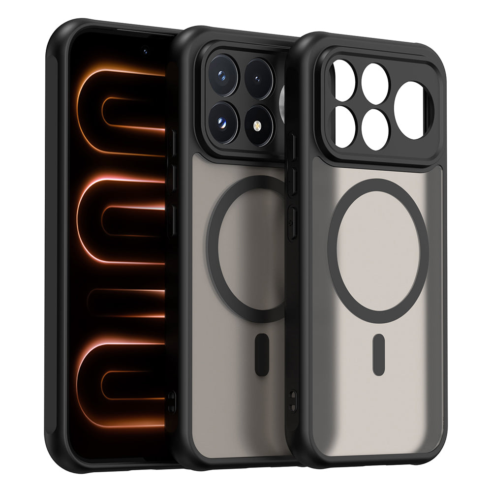 Custodia MagSafe per Xiaomi Poco F9 Ultra, Techsuit, HaloFrost II, nera