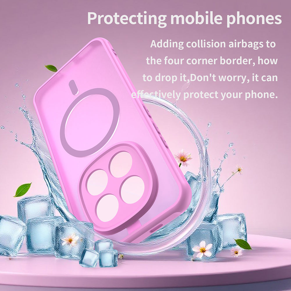 Custodia MagSafe per Xiaomi Poco M8 Pro / Redmi Note 15 Pro+ 5G, Techsuit, HaloFrost II, Rosa