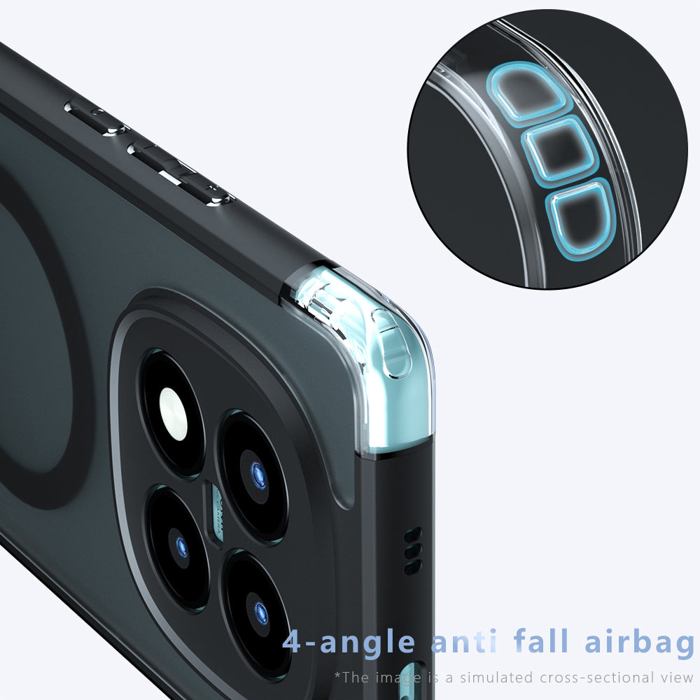 Custodia MagSafe per Xiaomi Poco M8 Pro / Redmi Note 15 Pro+ 5G, Techsuit, PureFrost, Nera Satinata