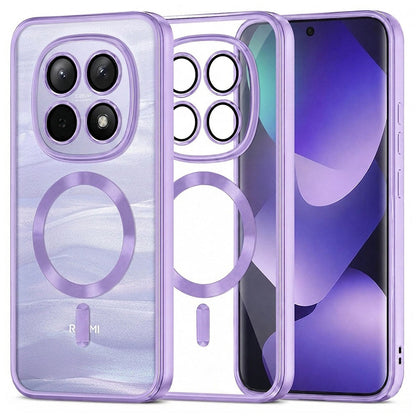 Custodia MagSafe per Xiaomi Poco M8 / Redmi Note 15 5G / Note 15 4G, Techsuit, Luxury Crystal, Viola Chiaro