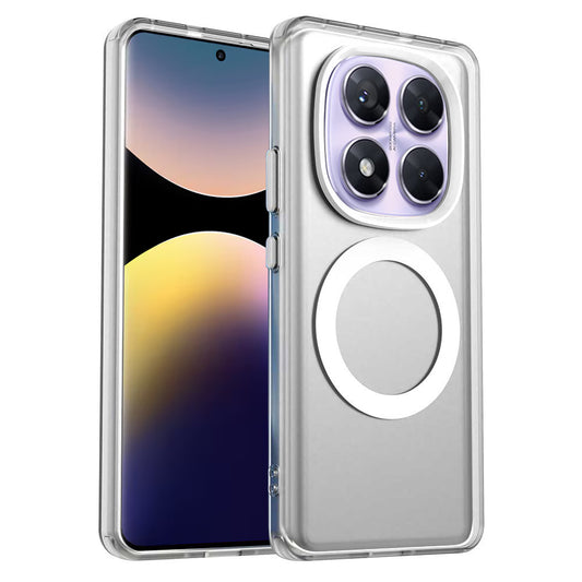 Custodia MagSafe per Xiaomi Poco X7 / Redmi Note 14 Pro 5G, Techsuit, CandyCase, Bianca