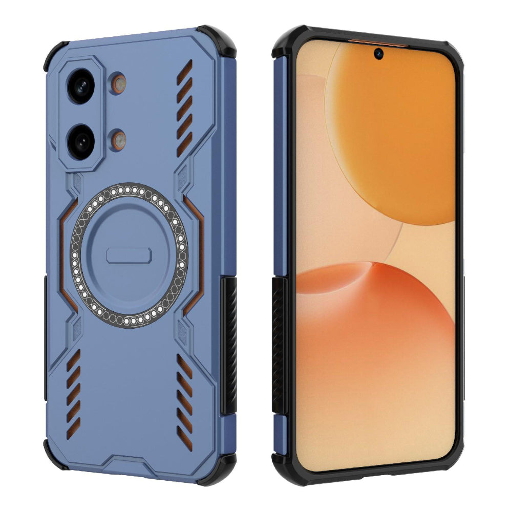 Custodia MagSafe per Xiaomi Poco X8 Pro Max, Techsuit, ArmorMag, Blu