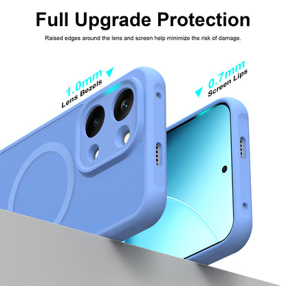 Custodia MagSafe per Xiaomi Poco X8 Pro Max, Techsuit, HaloFrost II, Blu
