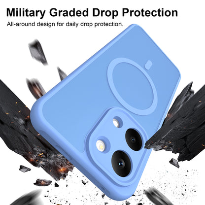 Custodia MagSafe per Xiaomi Poco X8 Pro Max, Techsuit, HaloFrost II, Blu