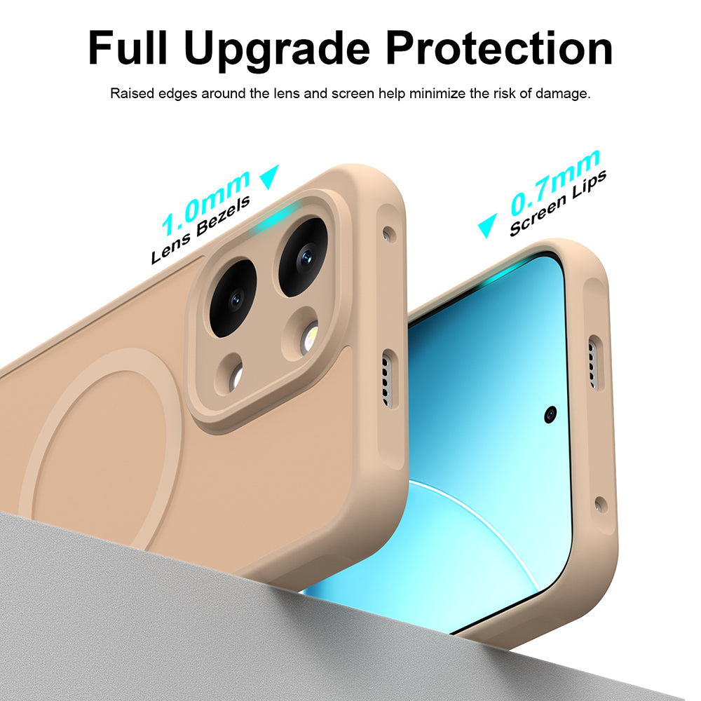 Custodia MagSafe per Xiaomi Poco X8 Pro Max, Techsuit, HaloFrost II, Dorata