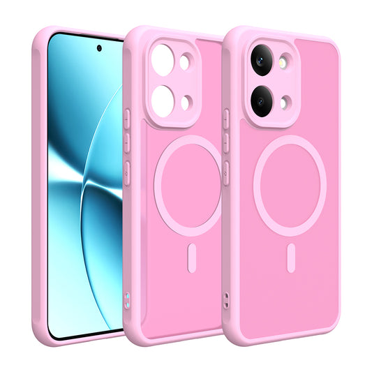 Custodia MagSafe per Xiaomi Poco X8 Pro Max, Techsuit, HaloFrost II, Rosa