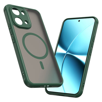 Custodia MagSafe per Xiaomi Poco X8 Pro Max, Techsuit, HaloFrost II, Verde