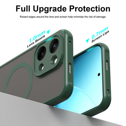 Custodia MagSafe per Xiaomi Poco X8 Pro Max, Techsuit, HaloFrost II, Verde
