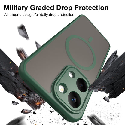 Custodia MagSafe per Xiaomi Poco X8 Pro Max, Techsuit, HaloFrost II, Verde