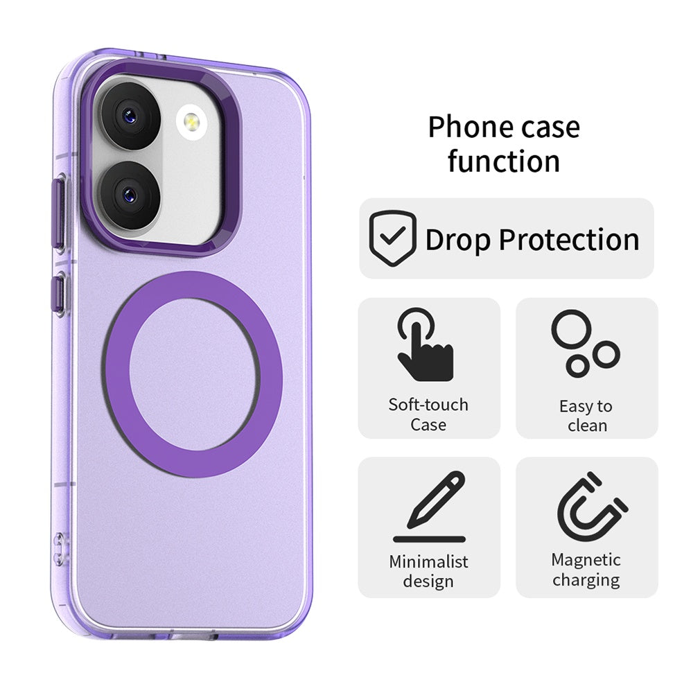 Custodia MagSafe per Xiaomi Poco X8 Pro, Techsuit, CandyCase, Viola