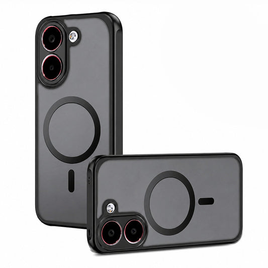 Custodia MagSafe per Xiaomi Poco X8 Pro, Techsuit, PureFrost, Nero Satinato
