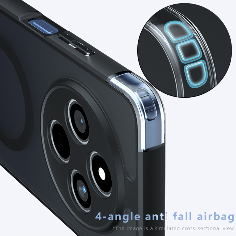 Custodia MagSafe per Xiaomi Redmi 14C, Techsuit, PureFrost, Nera