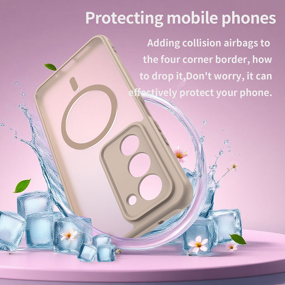 Custodia MagSafe per Xiaomi Redmi 15 5G / 15 4G, Techsuit, HaloFrost II, Dorata