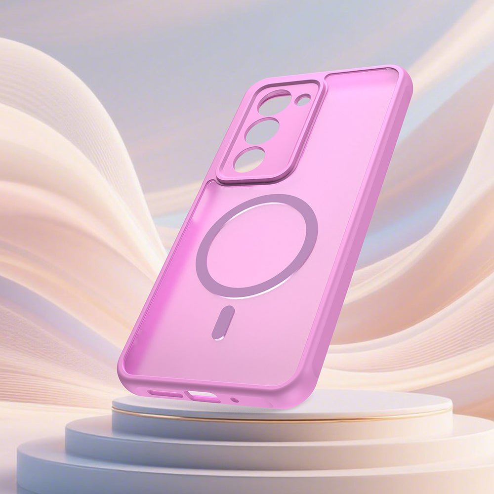 Custodia MagSafe per Xiaomi Redmi 15 5G / 15 4G, Techsuit, HaloFrost II, Rosa
