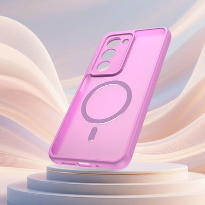Custodia MagSafe per Xiaomi Redmi 15 5G / 15 4G, Techsuit, HaloFrost II, Rosa