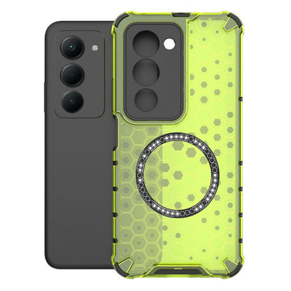 Custodia MagSafe per Xiaomi Redmi 15 5G / 15 4G, Techsuit, HoneyComb Shield, Verde